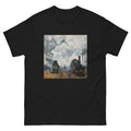 Black T-shirt Claude Monet S Arrival Of The Normandy Train Famous Painting Essential