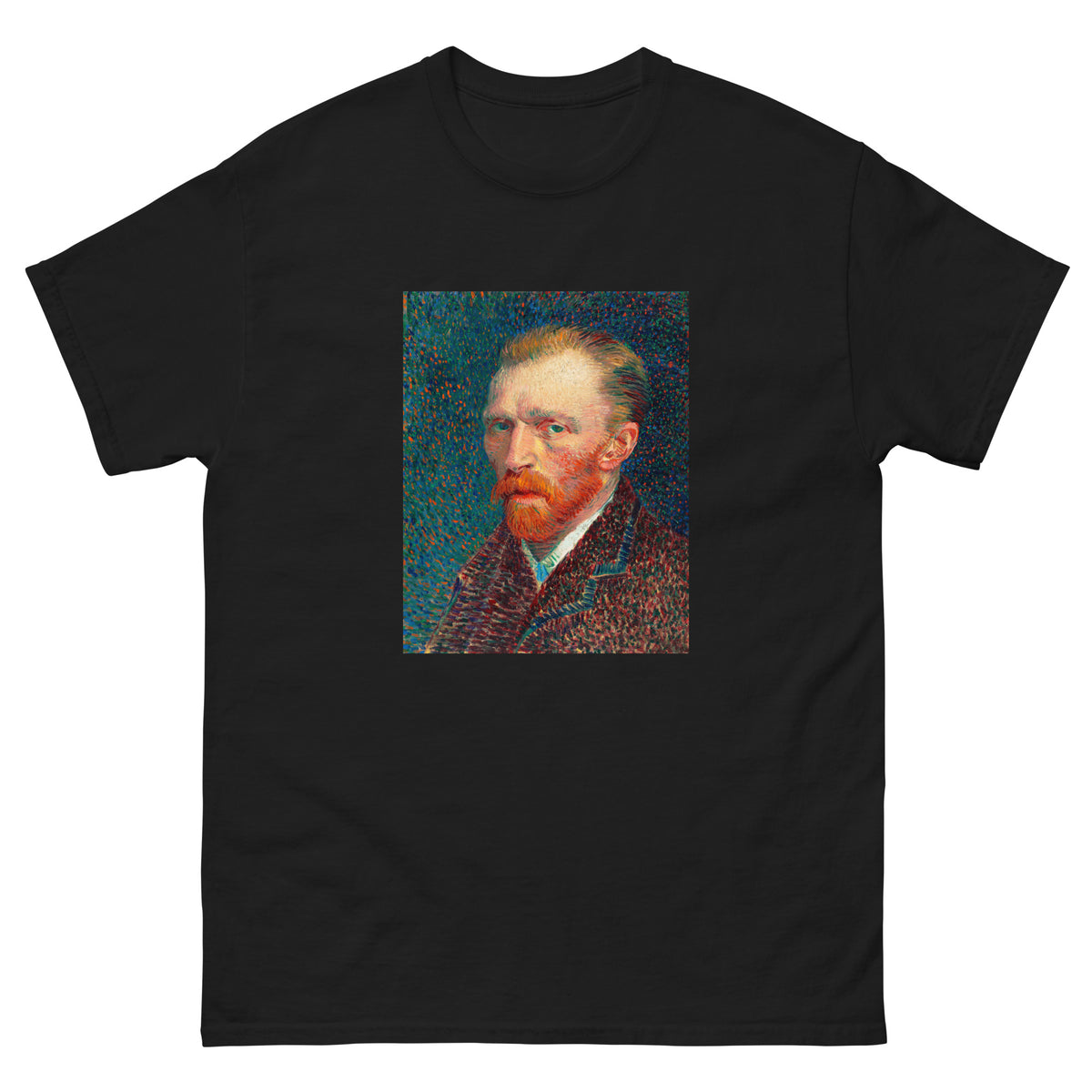 Black T-shirt Vincent Van Gogh S Self-Portrait Famous Artworks Essential