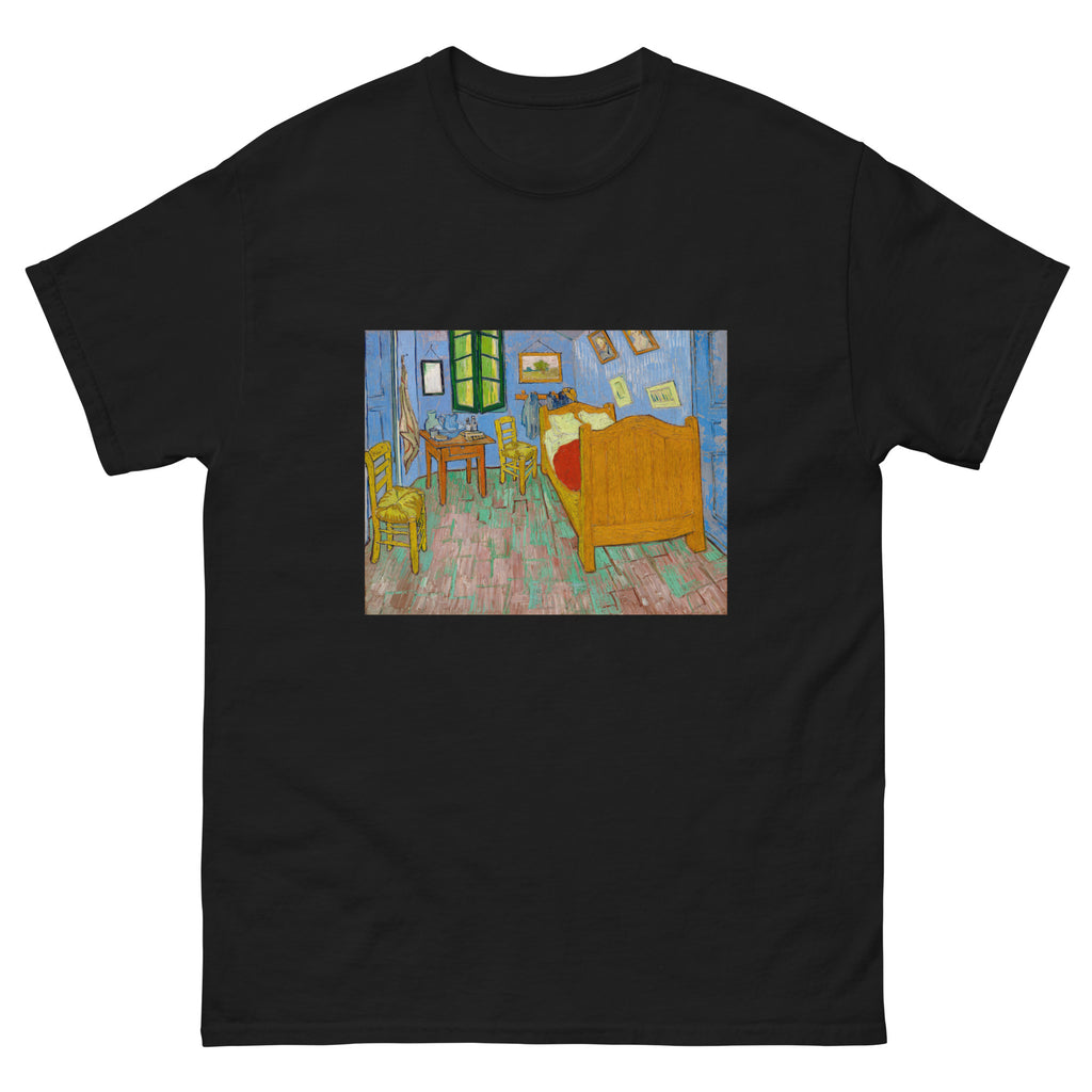Black T-shirt Vincent Van Gogh S The Bedroom Famous Painting Essential