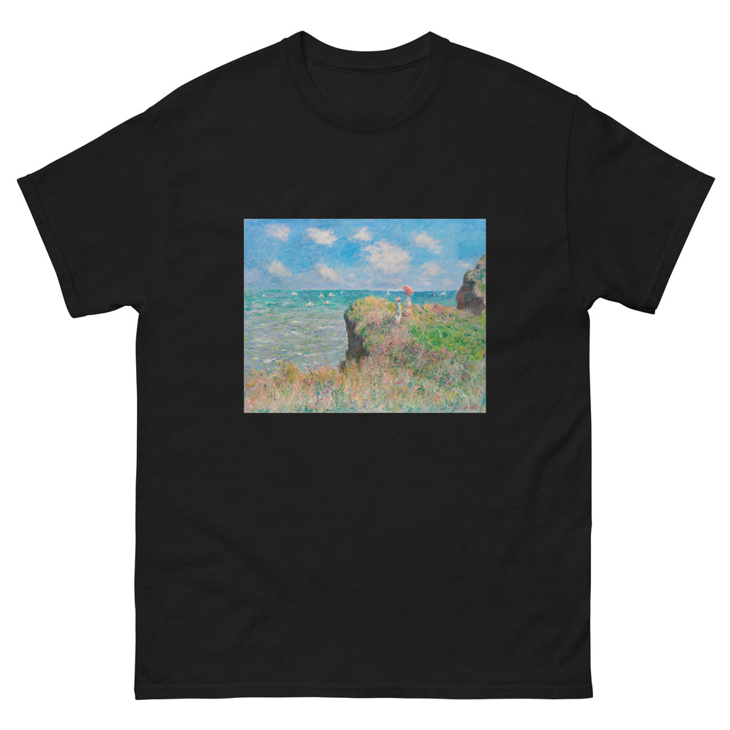Black T-shirt Cliff Walk At Pourville Essential