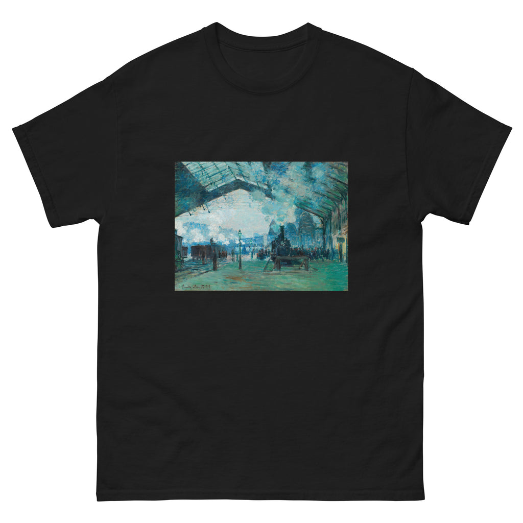 Black T-shirt Arrival Of The Normandy Train Gare Saint-Lazare Essential