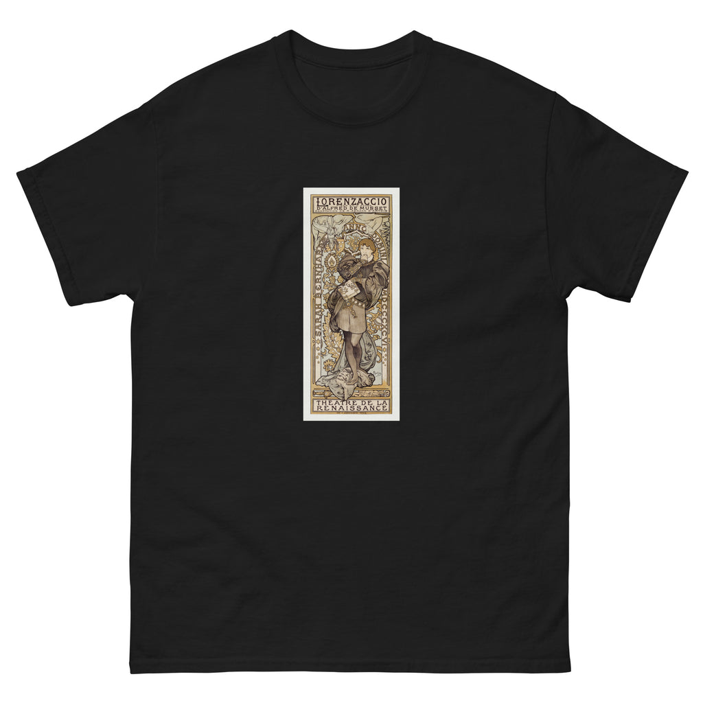 Black T-shirt Lorenzaccio Piece En V Actes D Alfred De Musset Adaptation De M Armand D Artois Theatre De La Renaissance - Alphonse Maria Mucha 1869 Essential