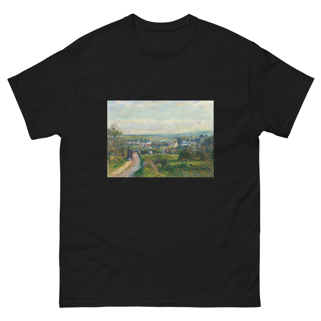 Black T-shirt View Of Saint-Ouen-L Aumone Essential
