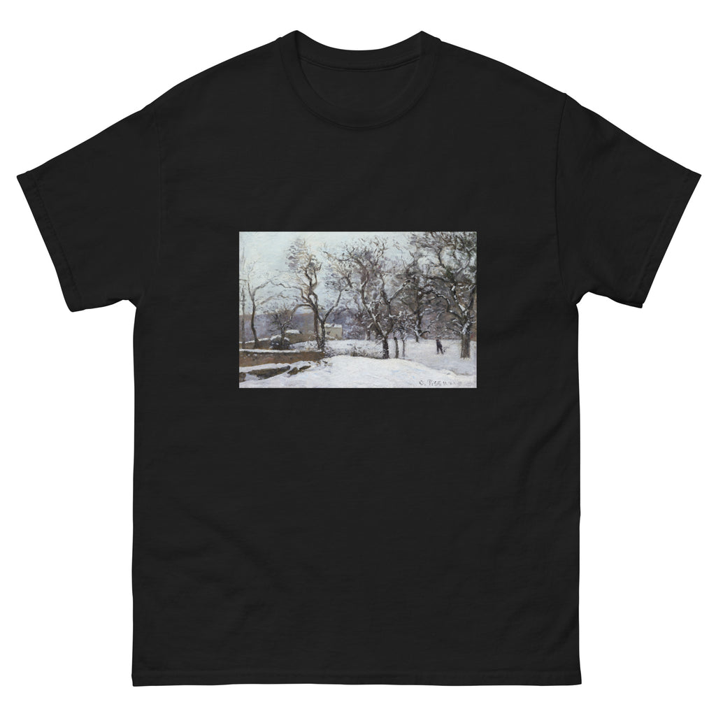 Black T-shirt Snow At Louveciennes Essential
