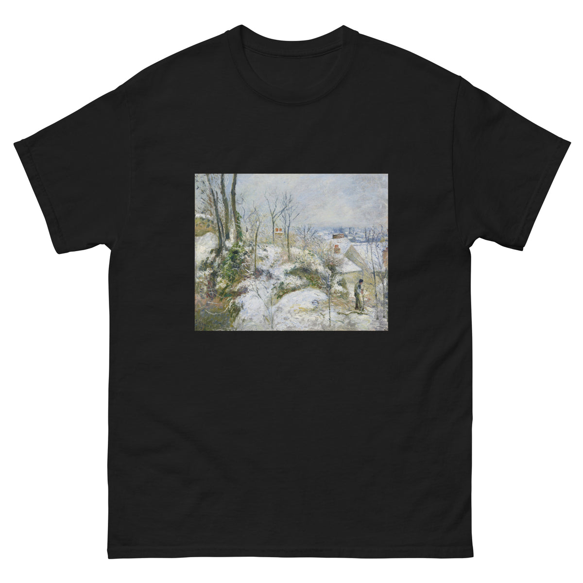 Black T-shirt Rabbit Warren At Pontoise Snow Essential