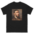 Black T-shirt Self-Portrait Painting In High Resolution Essential