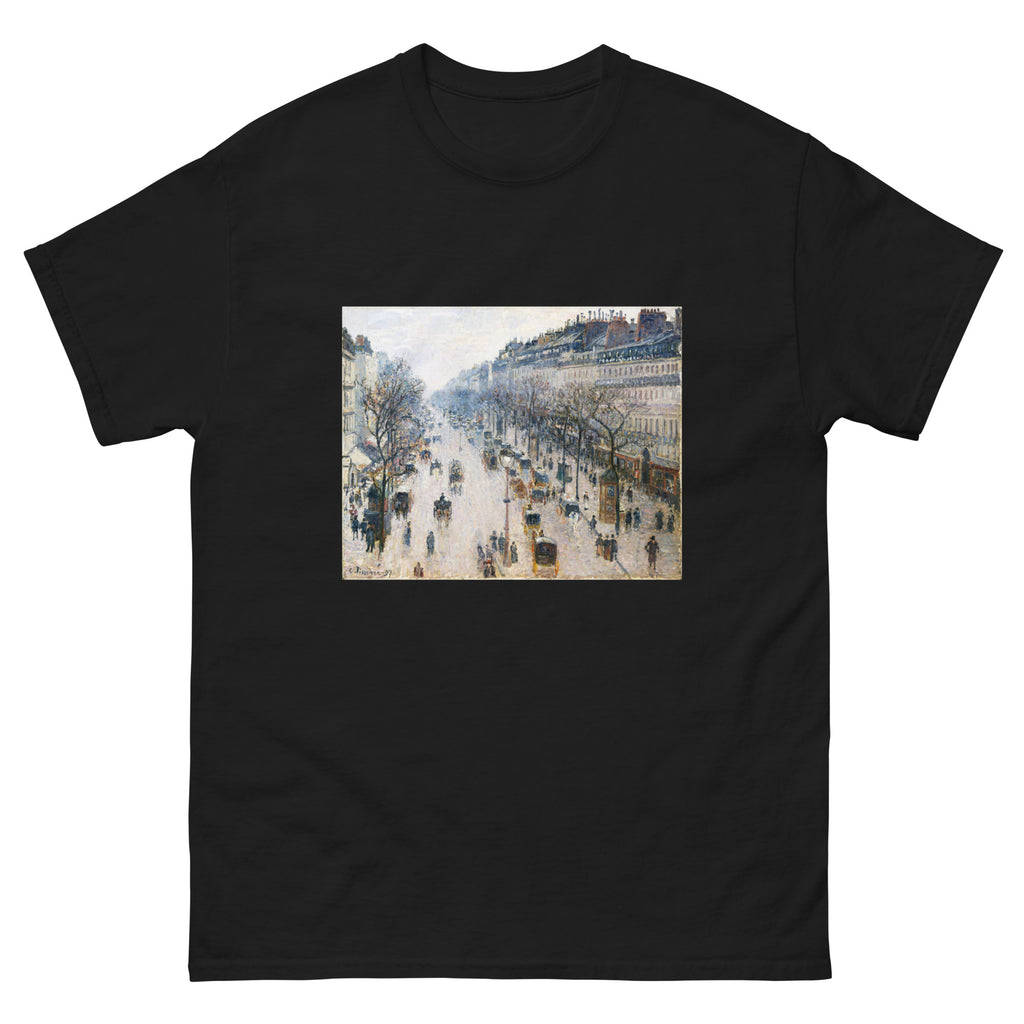Black T-shirt The Boulevard Montmartre On A Winter Morning Essential
