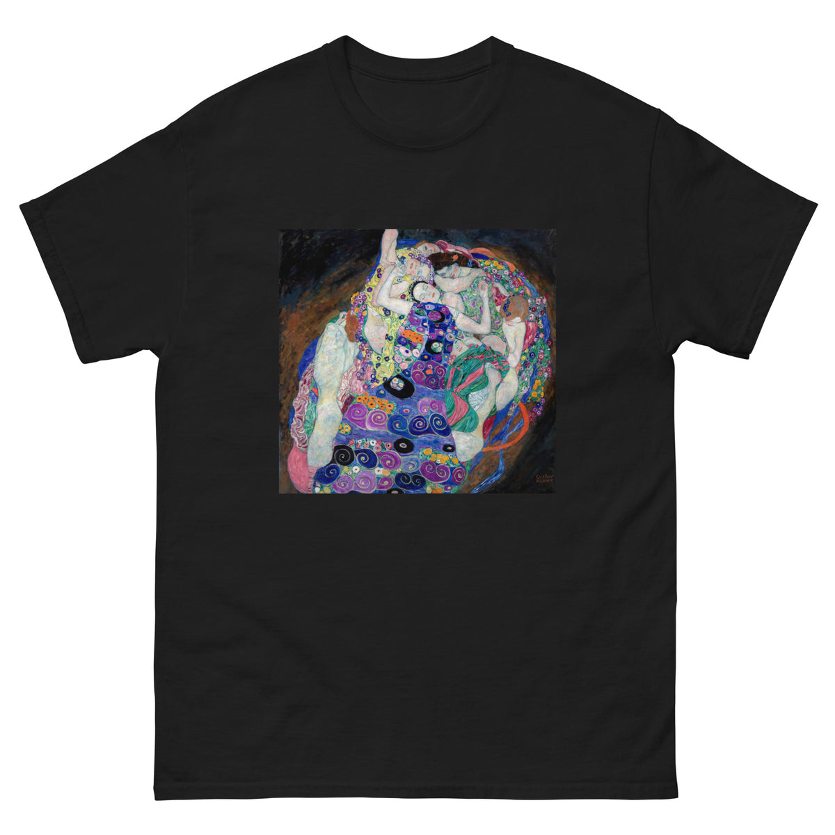 Black T-shirt Gustav Klimt The Virgin Famous Painting Essential