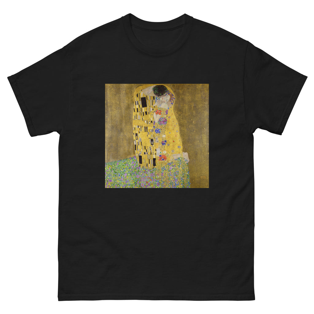 Black T-shirt Gustav Klimt The Kiss Famous Painting Essential