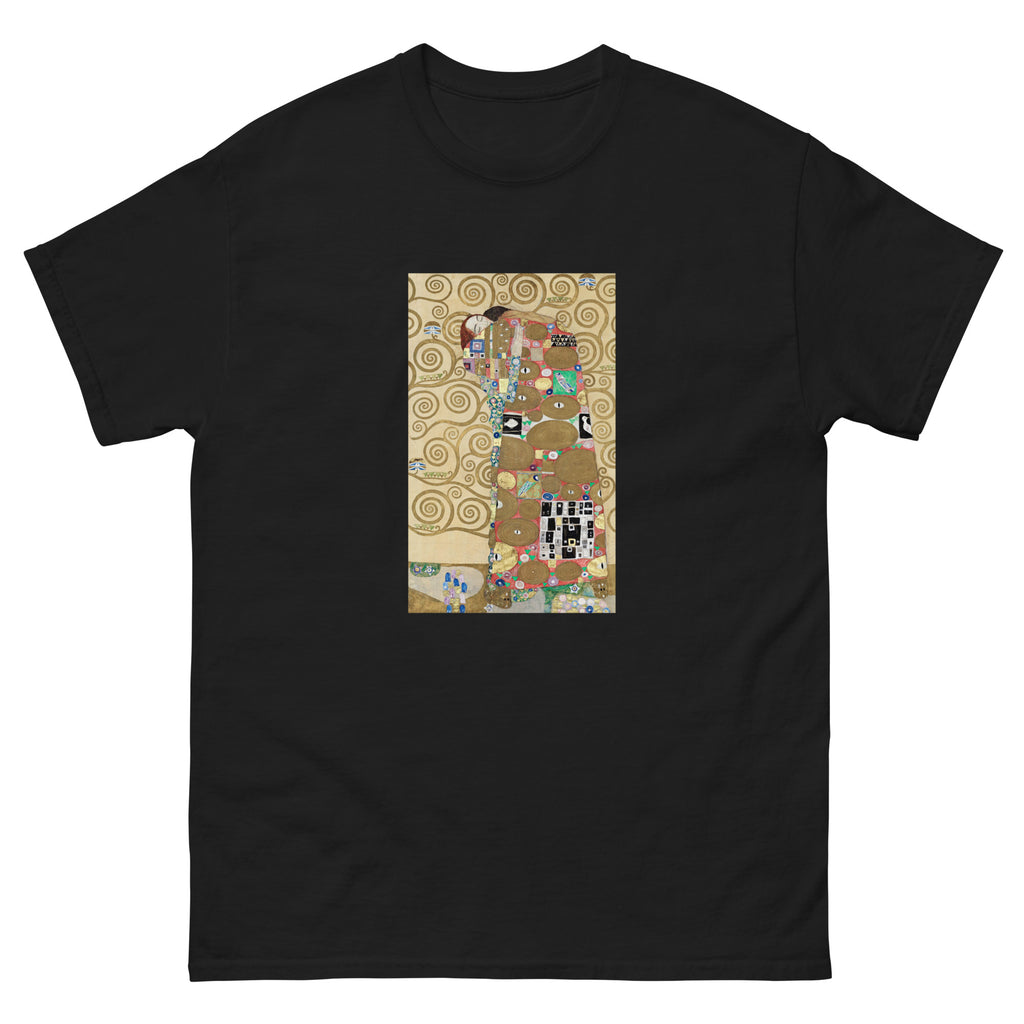 Black T-shirt Gustav Klimt Fulfillment Famous Painting Essential