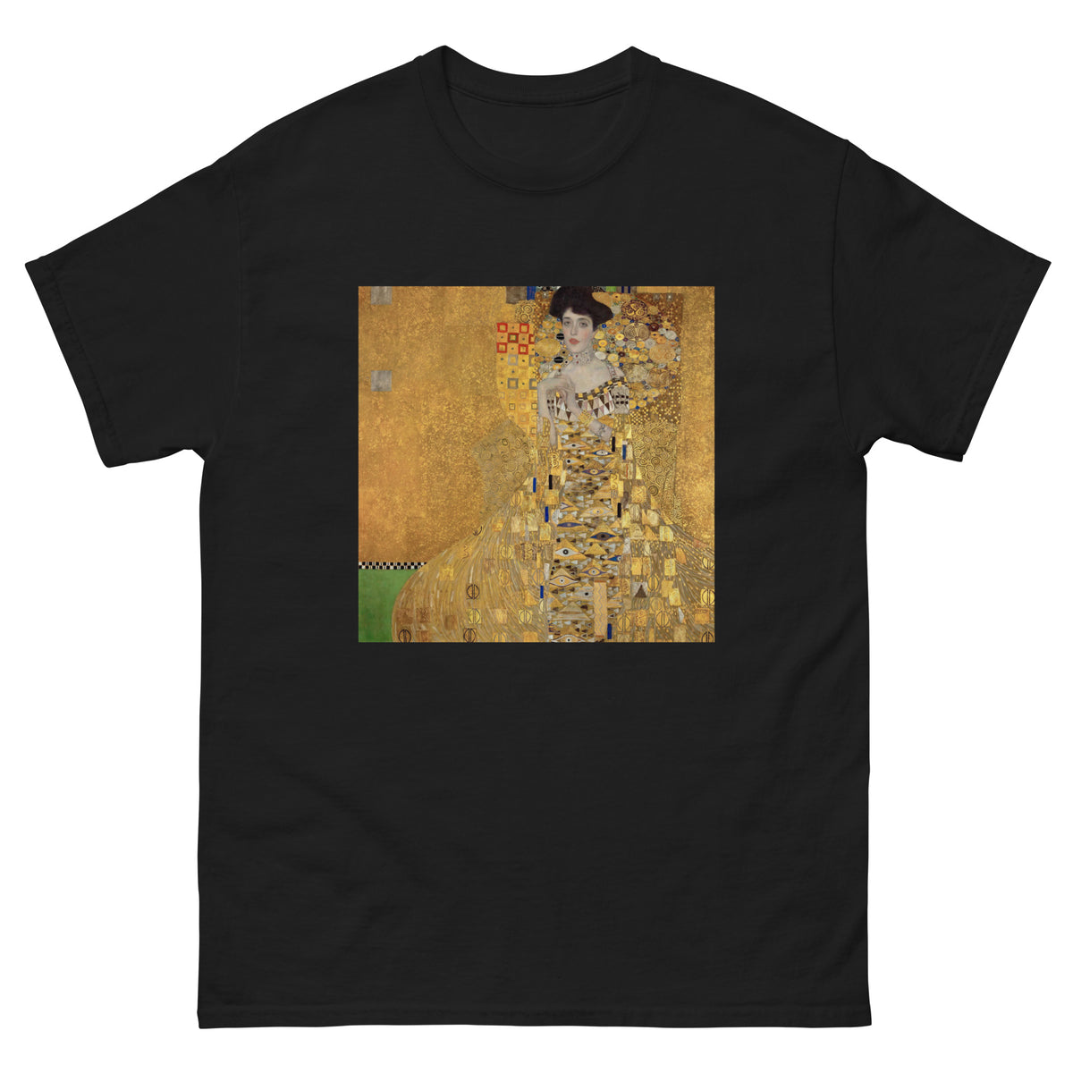 Black T-shirt Gustav Klimt Portrait Of Adele Bloch-Bauer I Famous Painting Essential