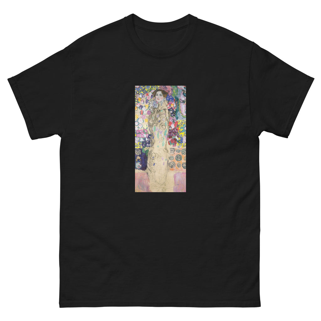 Black T-shirt Gustav Klimt Portrait Of Maria Munk Famous Painting Essential