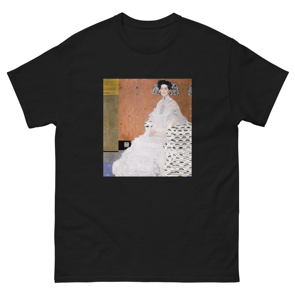 Black T-shirt Gustav Klimt Bildnis Fritza Riedler Famous Painting Essential