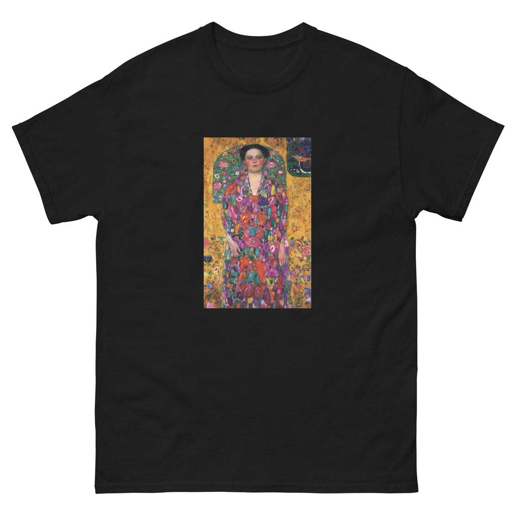Black T-shirt Gustav Klimt Portrait Of Eugenia Primavesi Famous Painting Essential