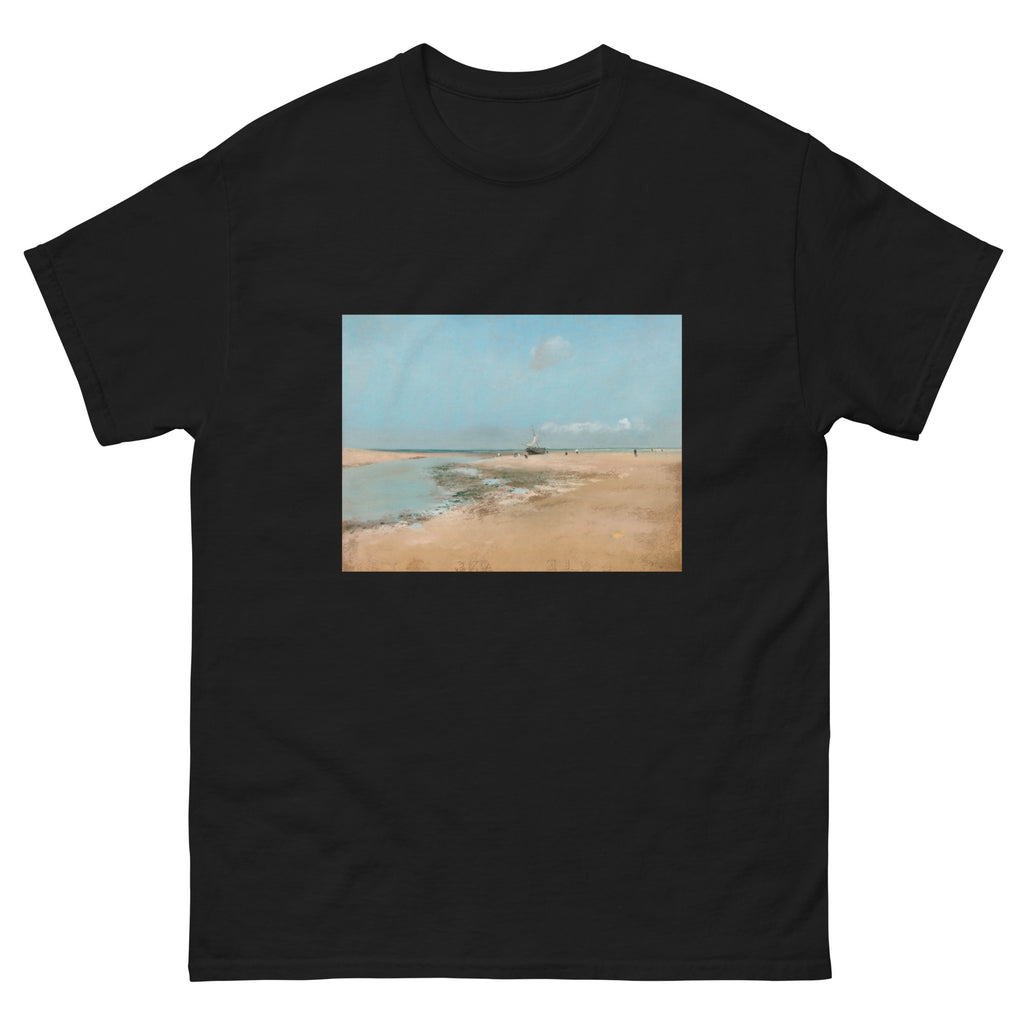 Black T-shirt Beach At Low Tide Mouth Of The River Essential