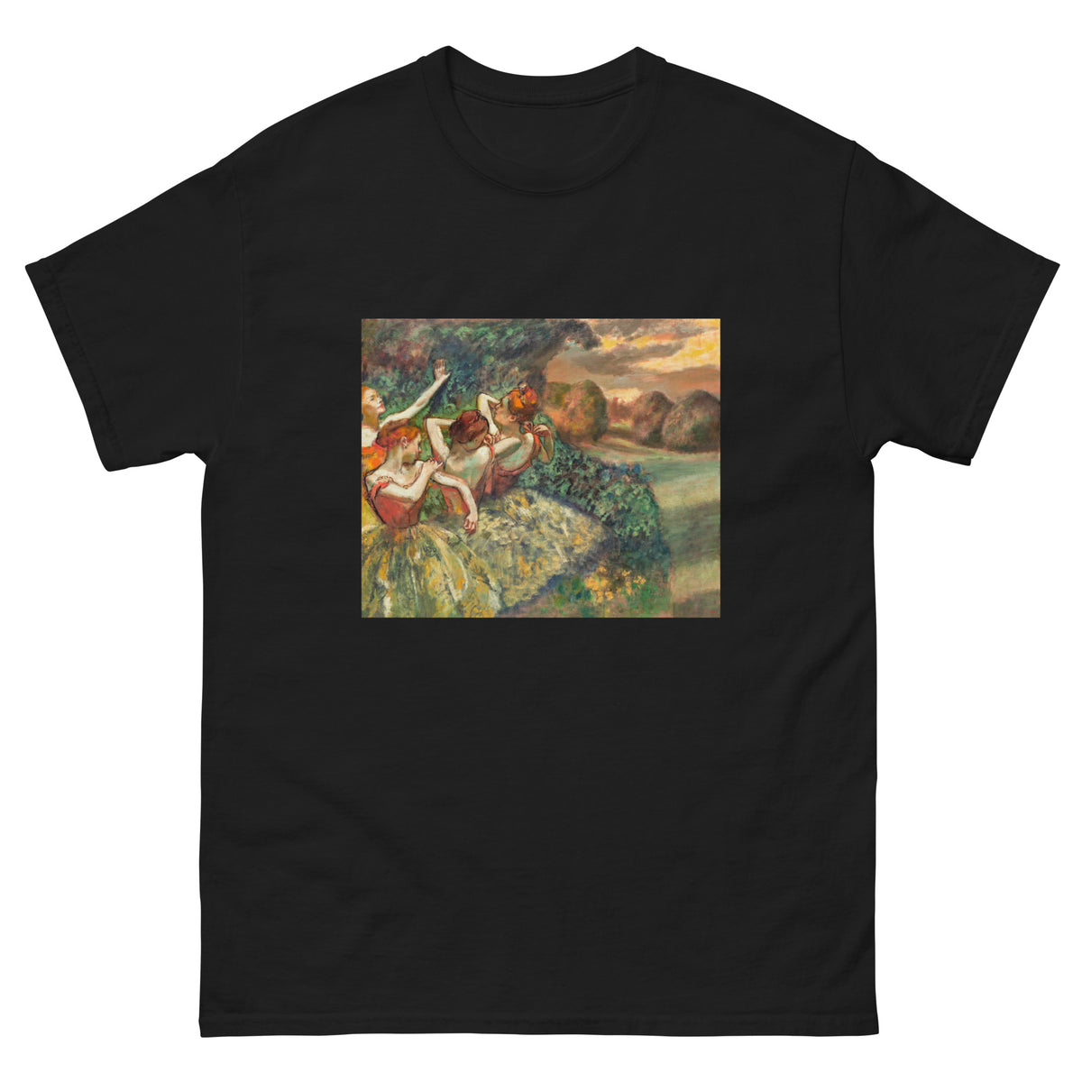 Black T-shirt Four Dancers Essential