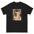 Black T-shirt Nude Lady Woman Combing Her Hair Essential