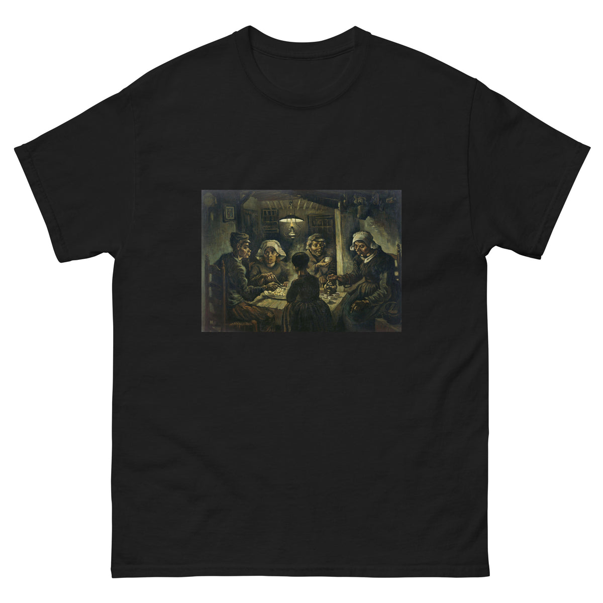 Black T-shirt The Potato Eaters Vincent Van Gogh 1885 Essential