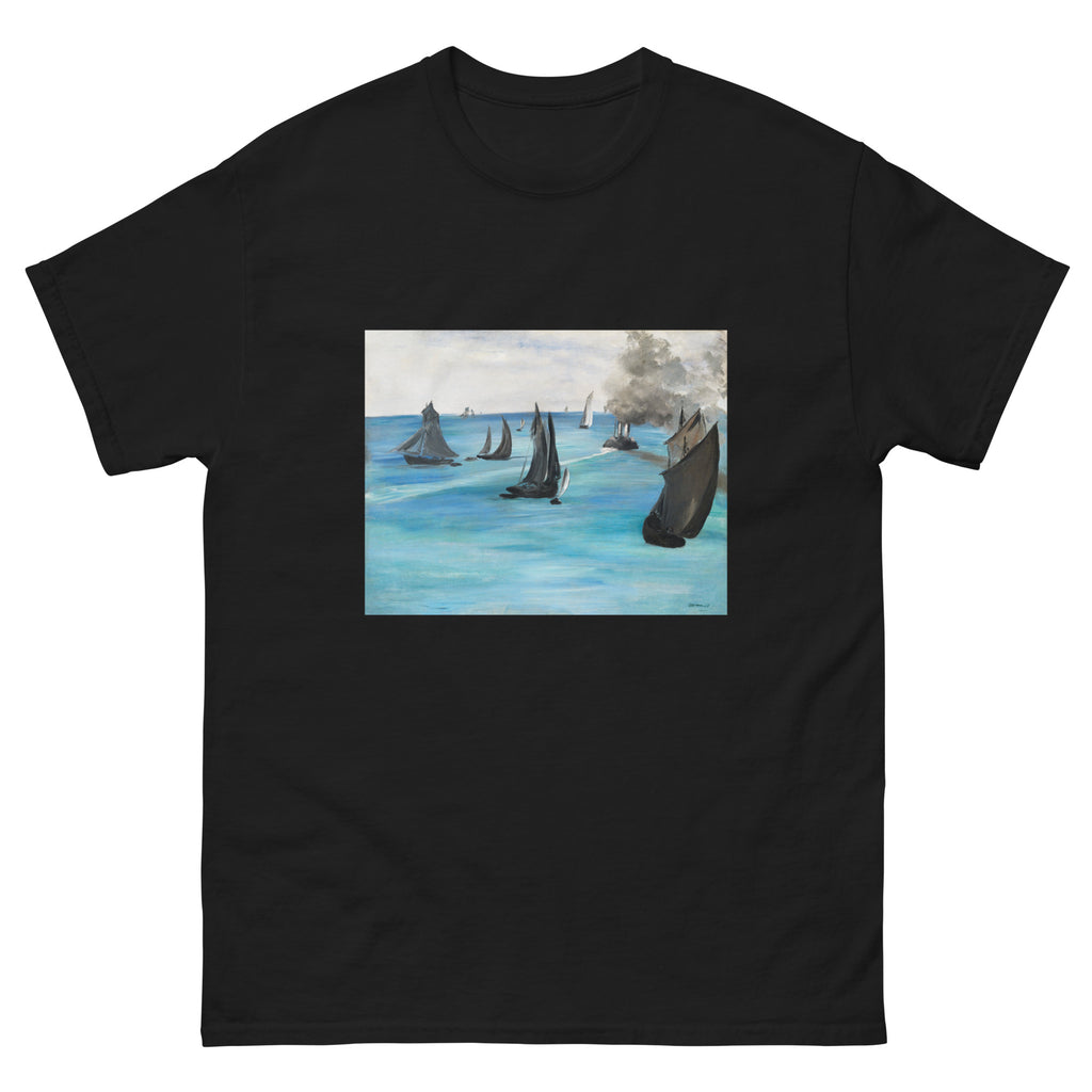 Black T-shirt Sea View Calm Weather Vue De Mer Temps Calme Essential