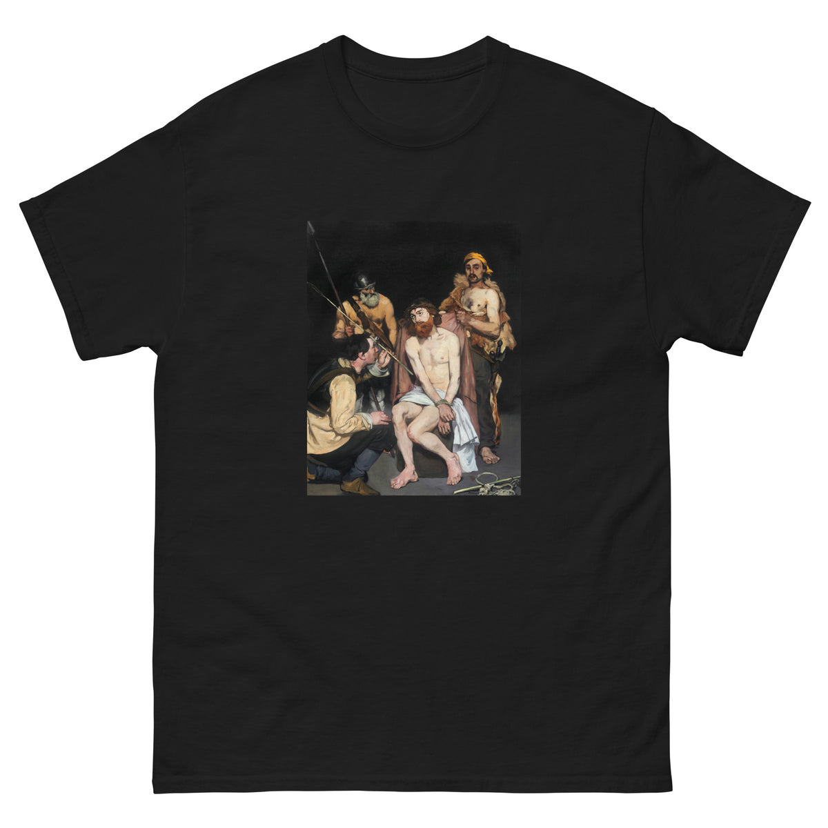 Black T-shirt Jesus Mocked - The Soldiers 1865 Essential