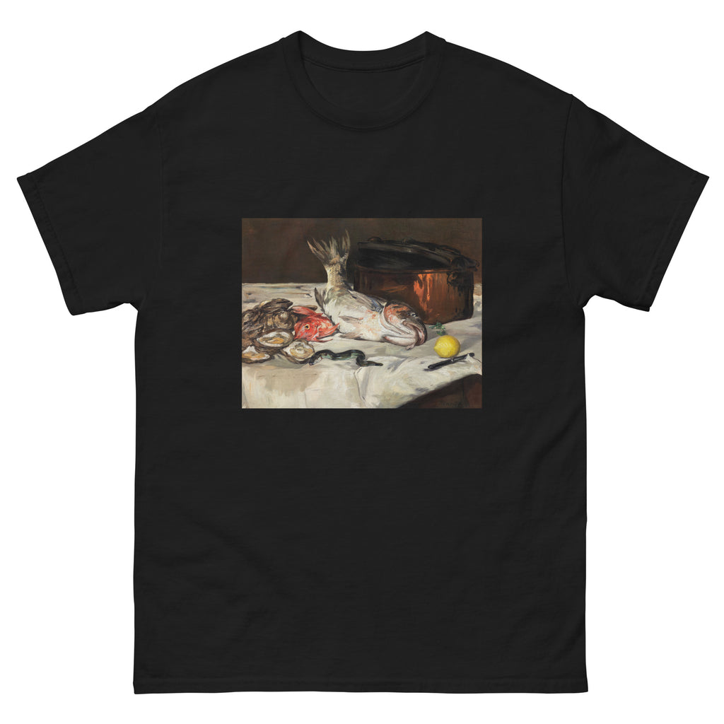 Black T-shirt Fish Still Life Essential