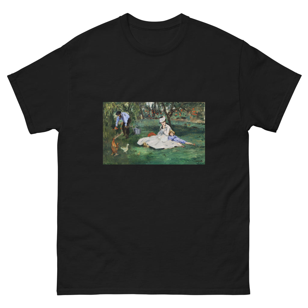 Black T-shirt The Monet Family In Their Garden At Argenteuil Essential