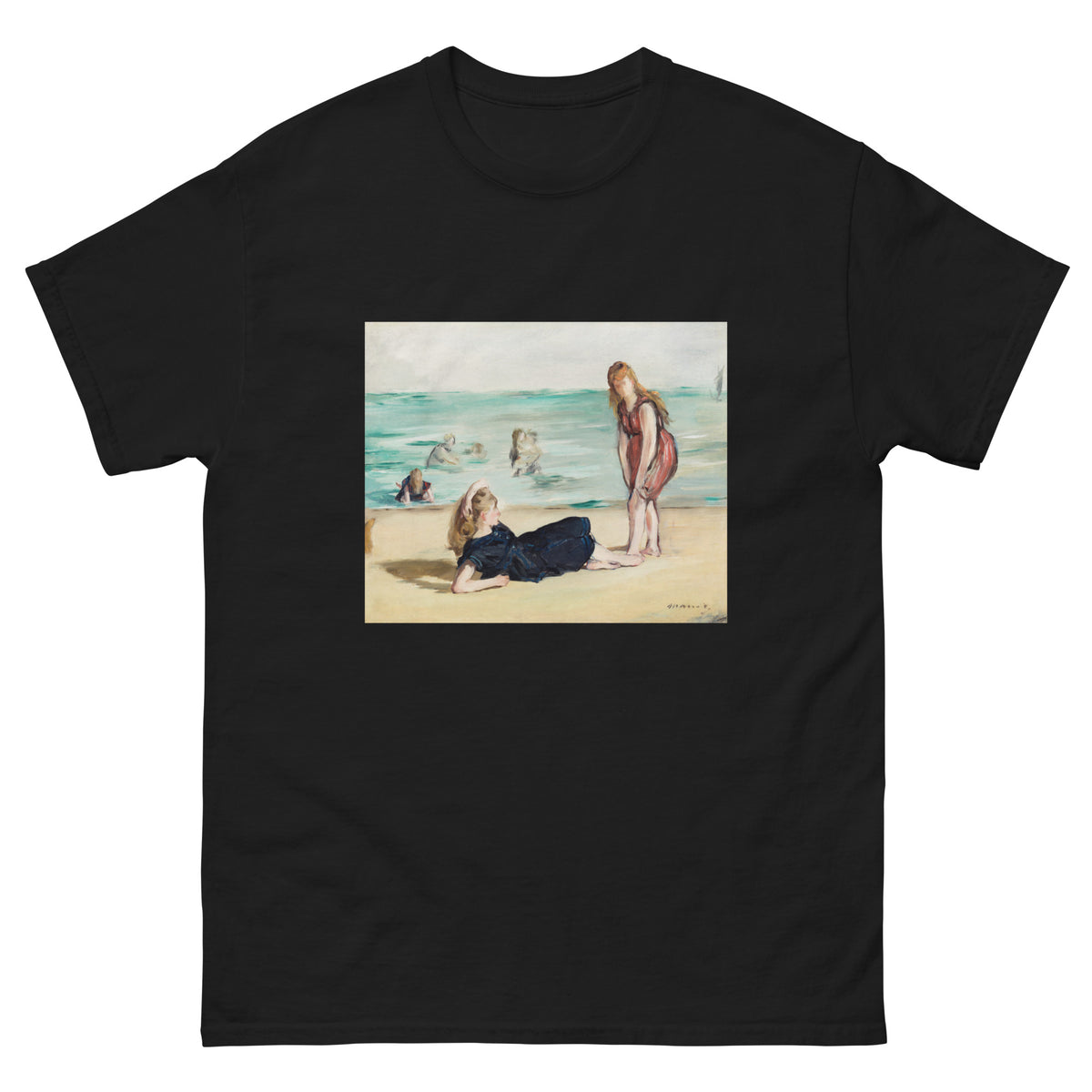 Black T-shirt On The Beach Essential