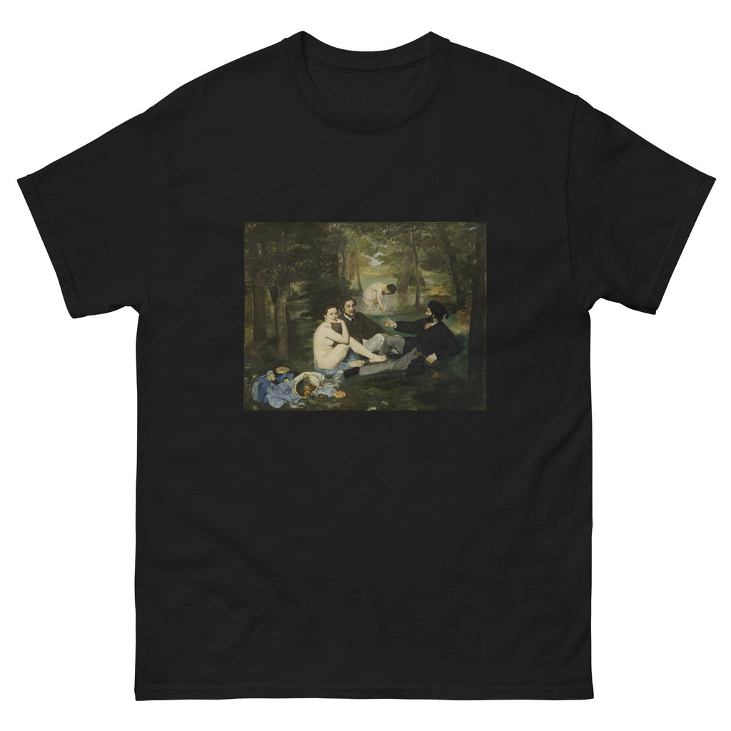 Black T-shirt Luncheon On The Grass Edouard Manet 1863 Essential