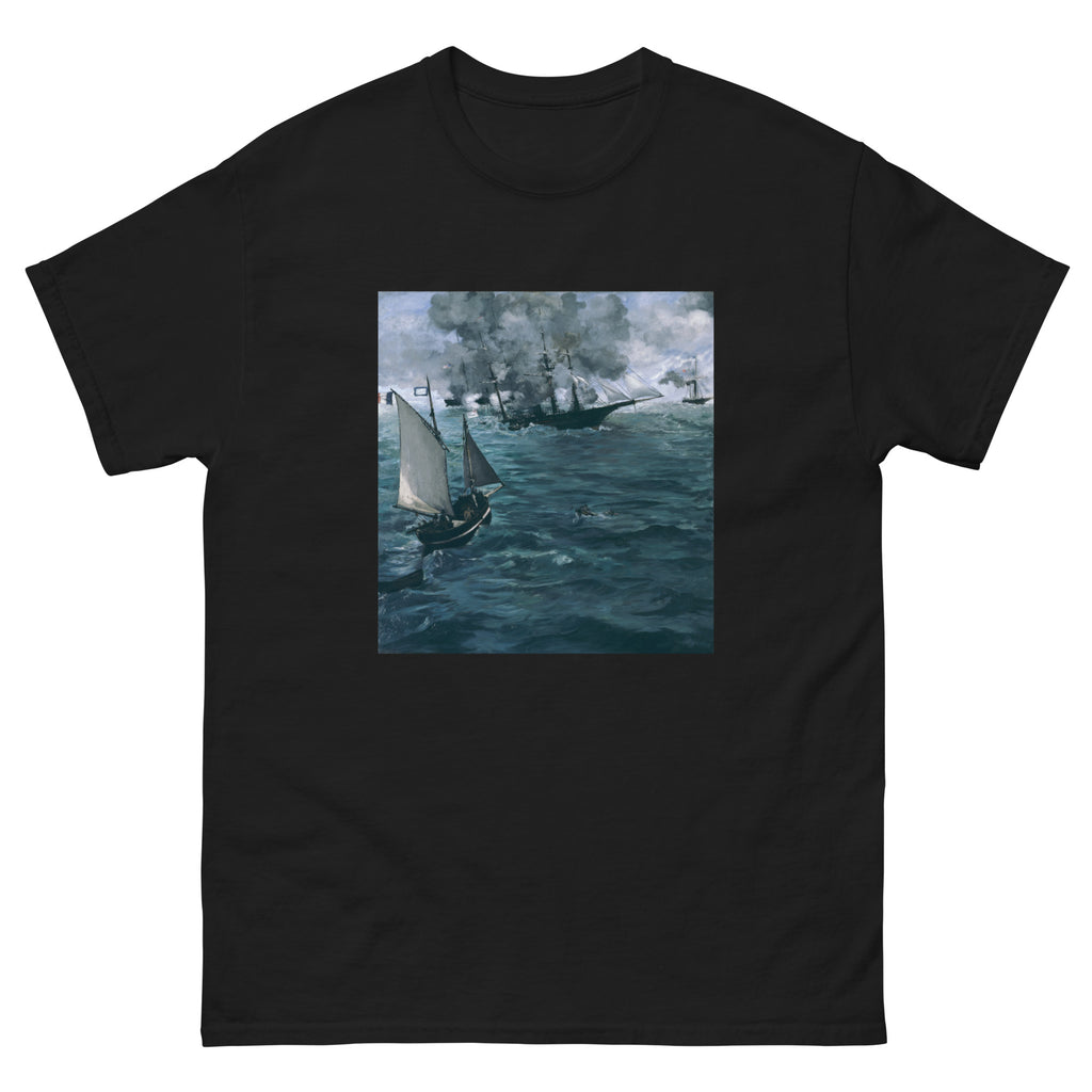 Black T-shirt The Battle Of The Kearsarge And The Alabama Edouard Manet 1864 Essential