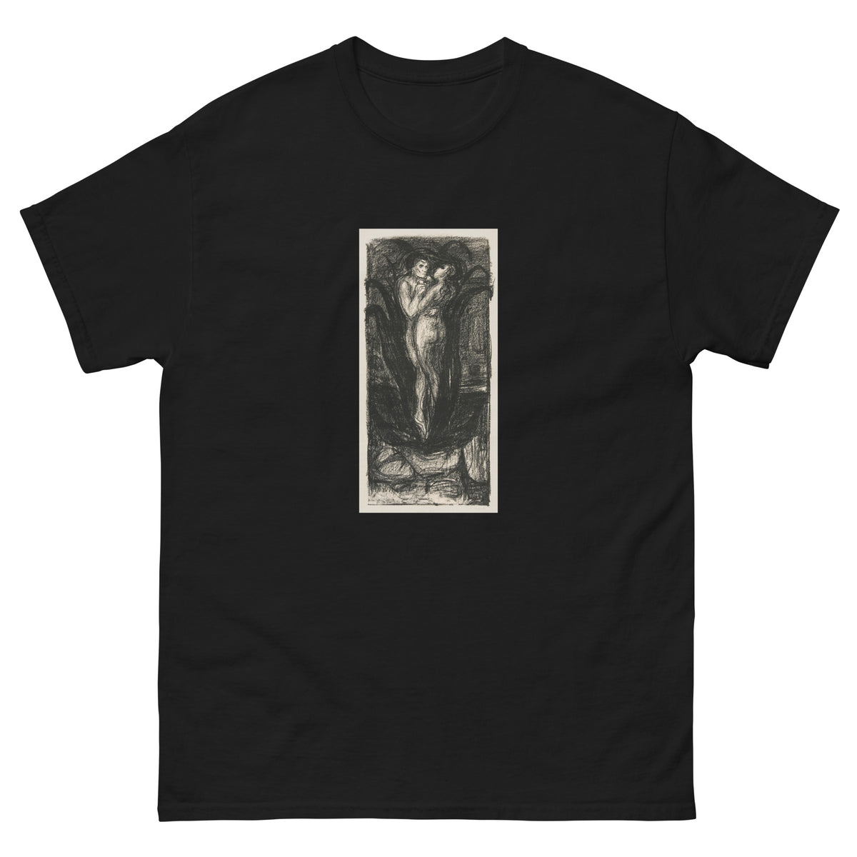 Black T-shirt The Flower Of Love Die Blume Der Liebe 1896 Essential