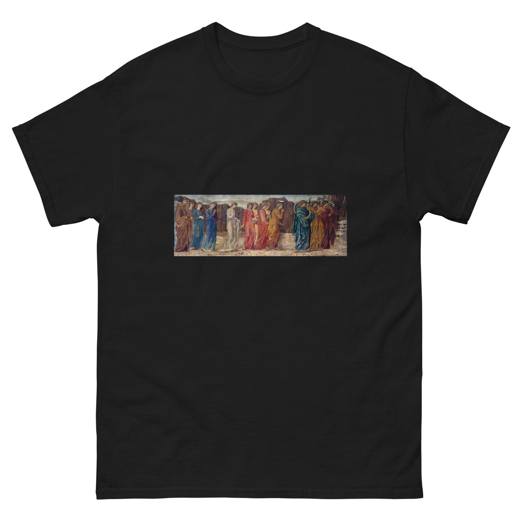 Black T-shirt Cupid And Psyche - Palace Green Murals - The King And Other Mourners Abandon Psyche To The Monster Essential