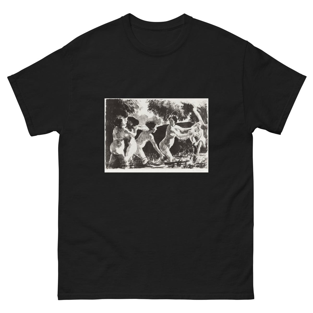 Black T-shirt Bathers Wrestling II Essential