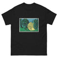 Black T-shirt Cemetery In The Forest Print Essential