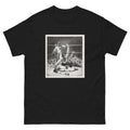 Black T-shirt Counted Out First Stone Print Essential