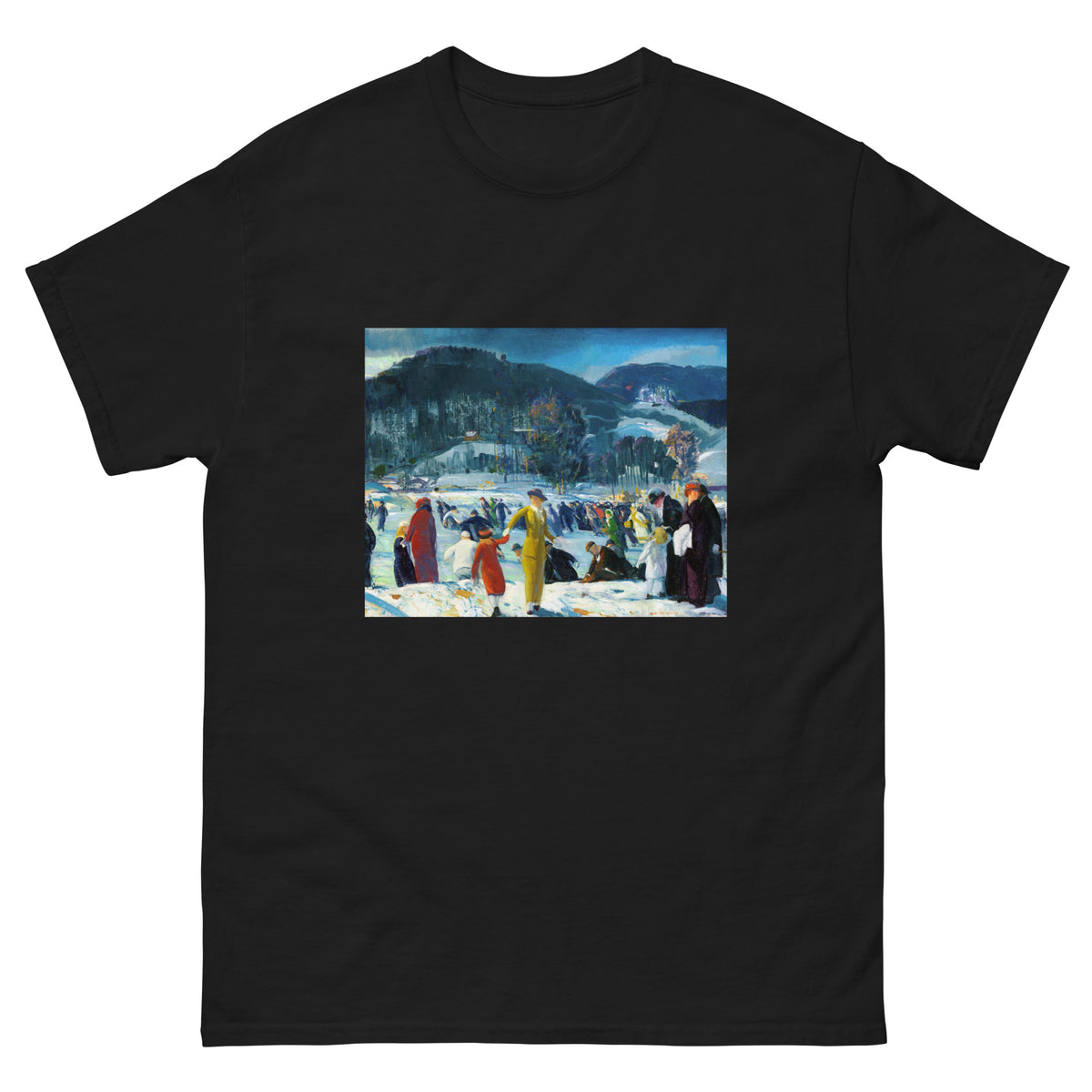 Black T-shirt Love Of Winter Essential