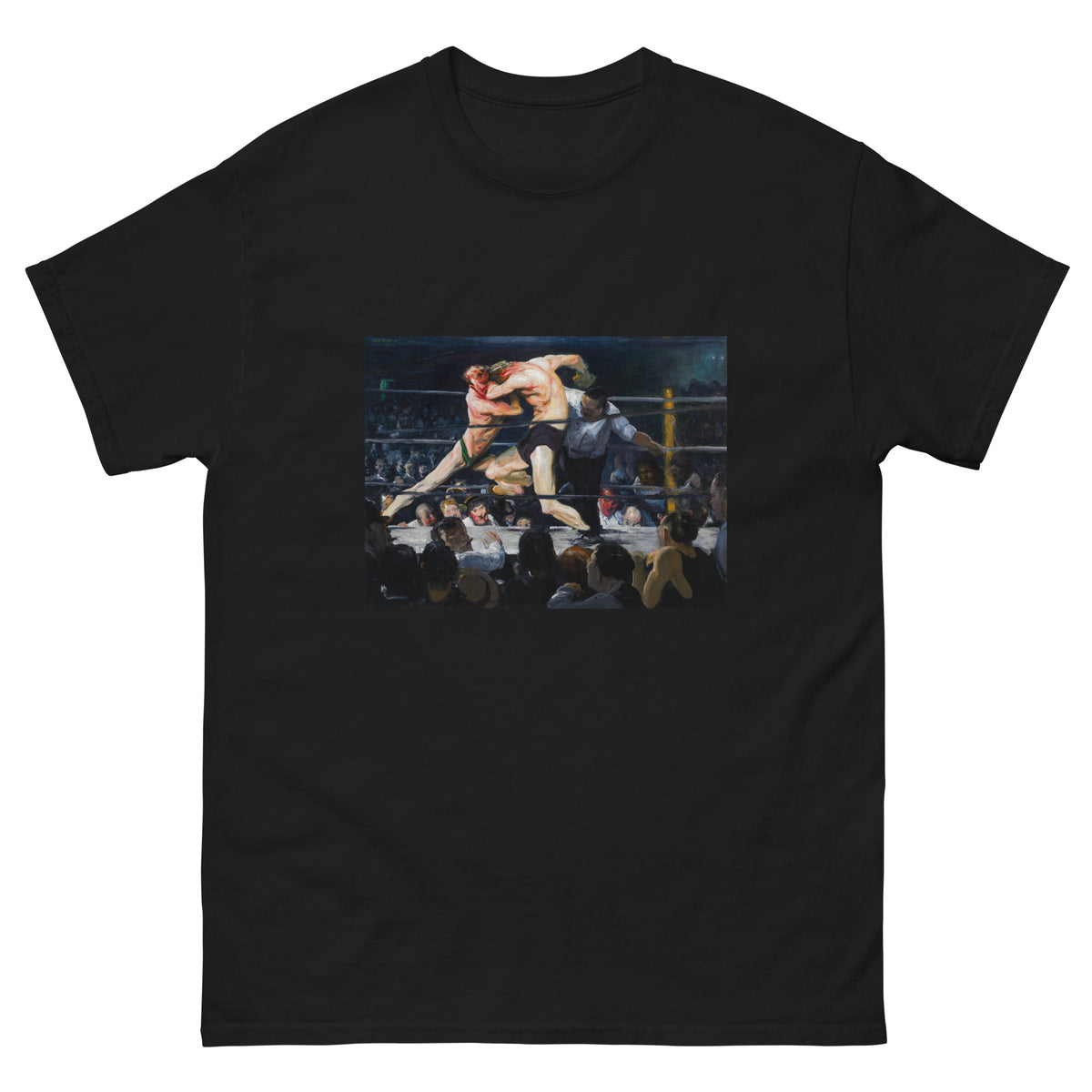 Black T-shirt Stag At Sharkey Essential