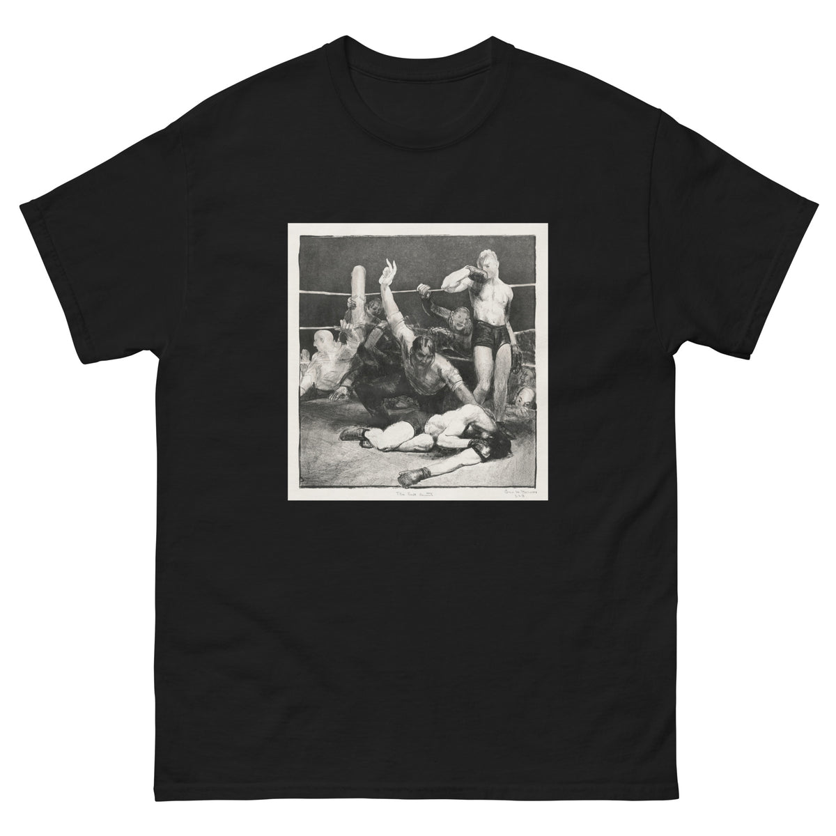 Black T-shirt The Last Count Print Essential