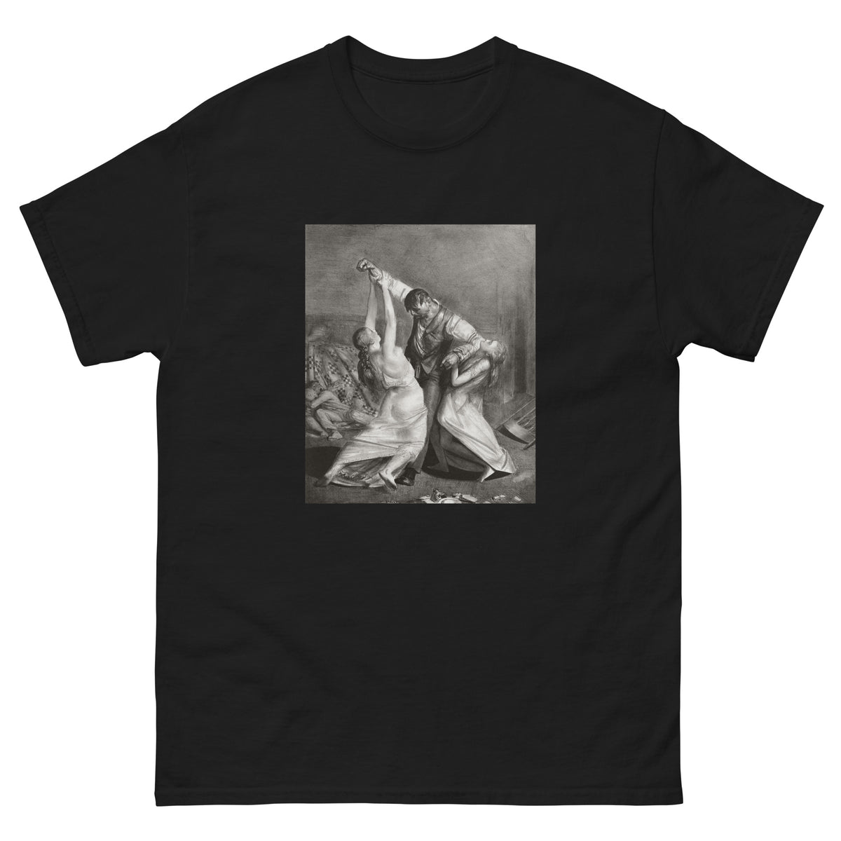 Black T-shirt The Drunk Print Essential