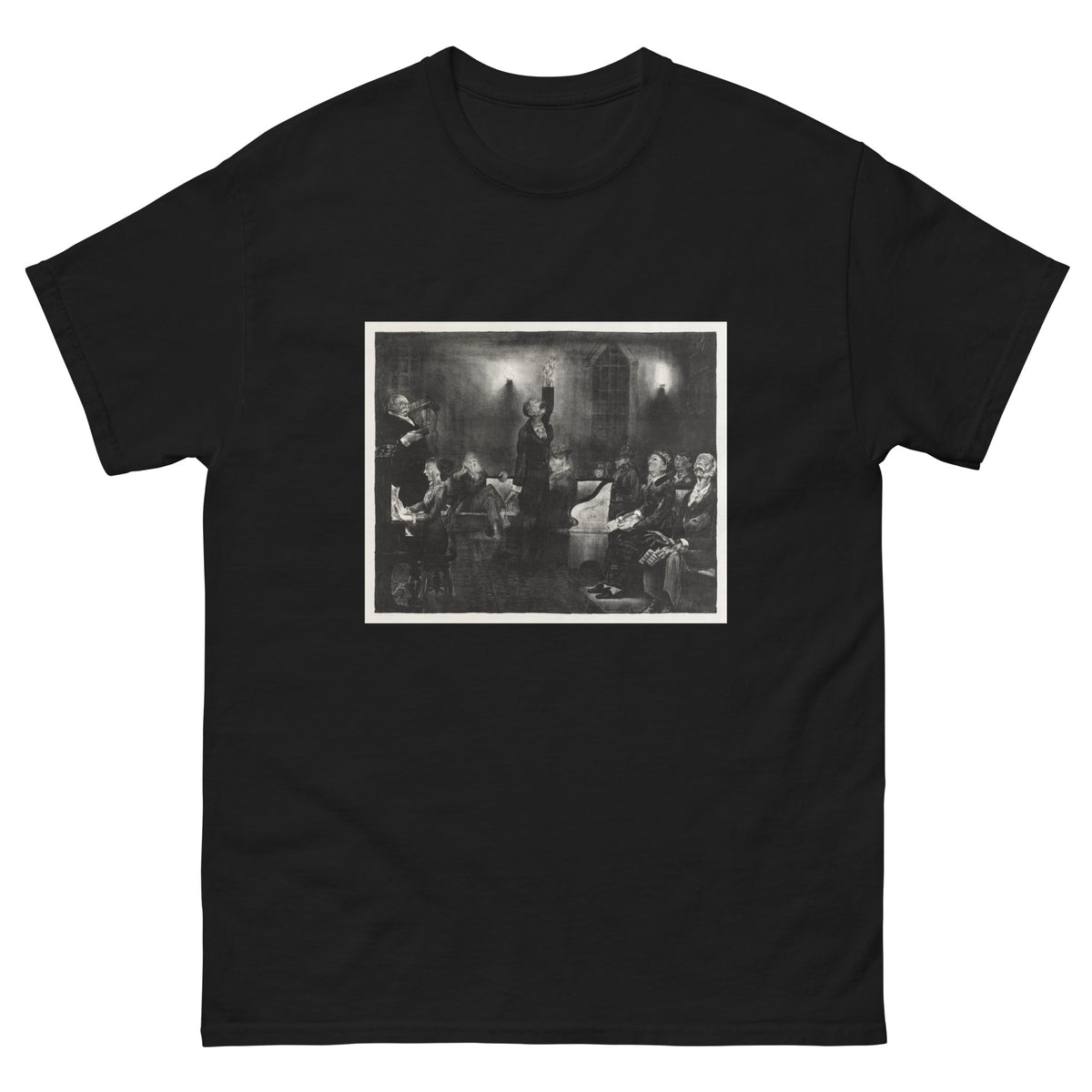 Black T-shirt Prayer Meeting Second Stone Print Essential