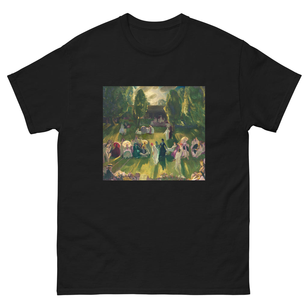 Black T-shirt Tennis At Newport Print Essential