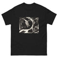 Black T-shirt Two Mythical Animals Print Essential