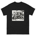 Black T-shirt Lion Hunt Print Essential