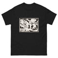 Black T-shirt Resting Horses Print Essential