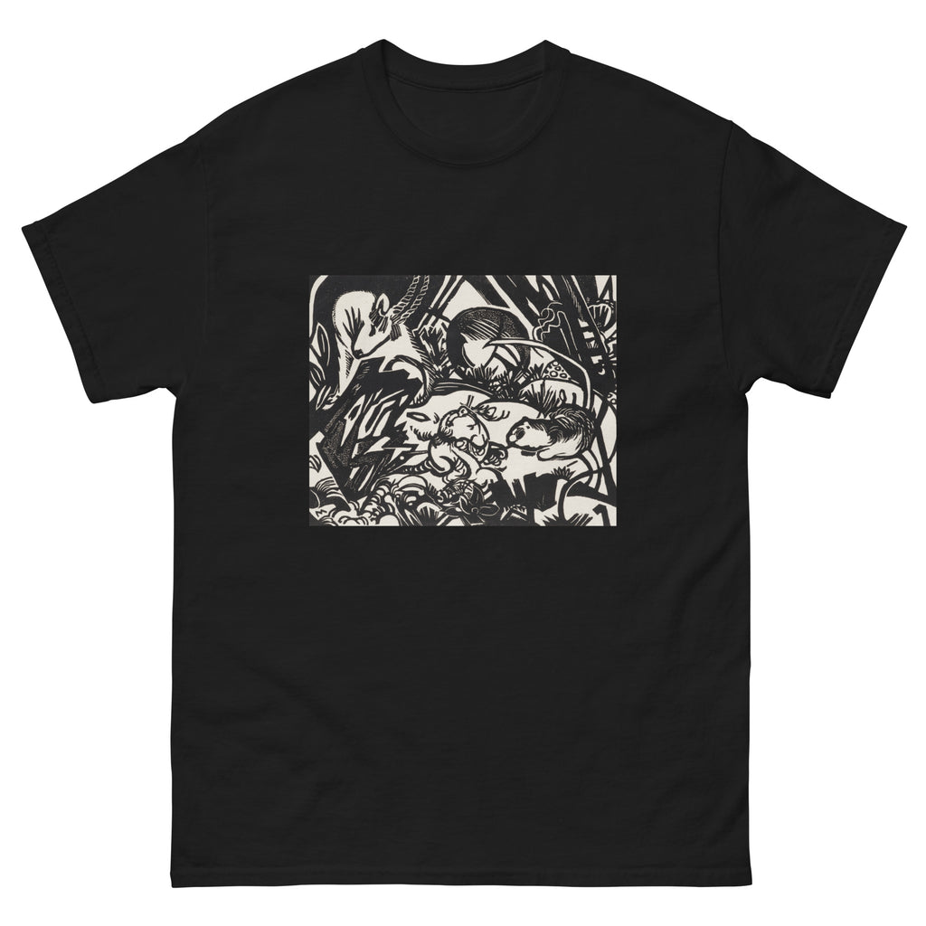 Black T-shirt From The Animal Legend Genius Print Essential