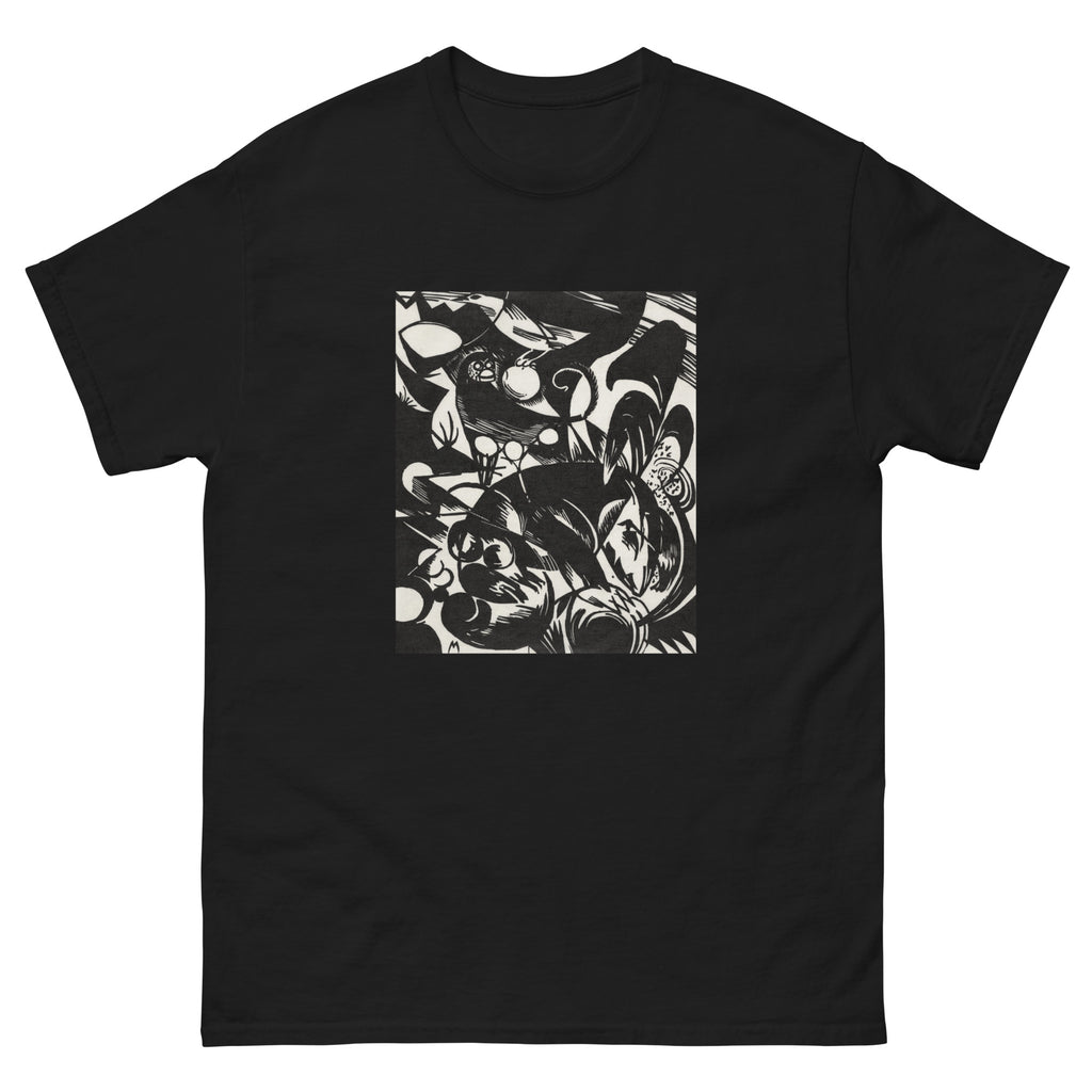 Black T-shirt New European Graphics Portfolio III German Artists Print Essential