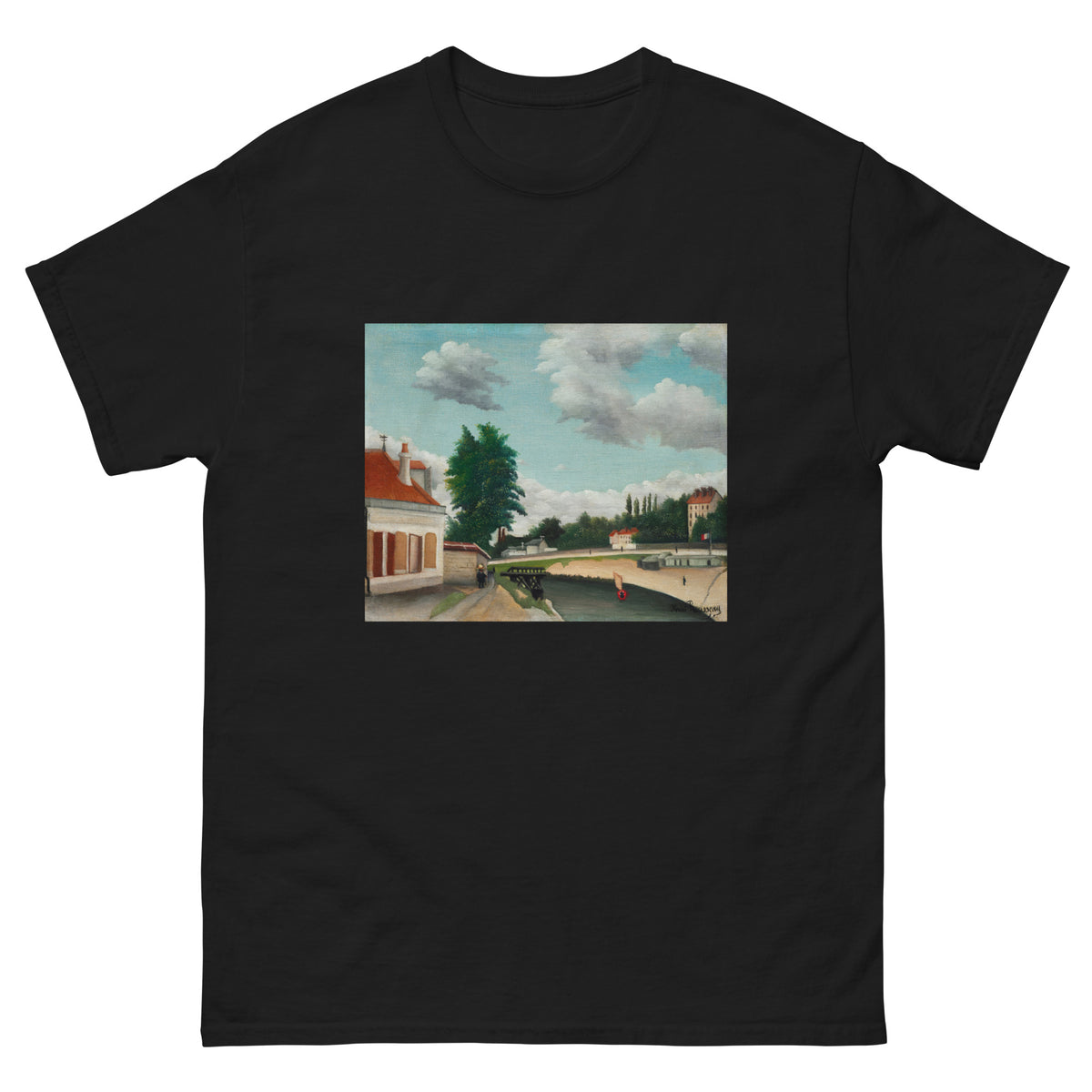 Black T-shirt Outskirts Of Paris Essential