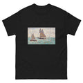 Black T-shirt Two Sailboats At Grandcamp Deux Voiliers A Grandcamp Essential