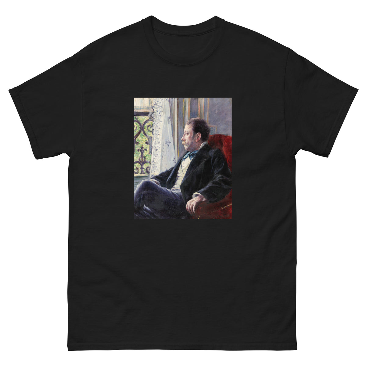Black T-shirt Portrait Of A Man Essential
