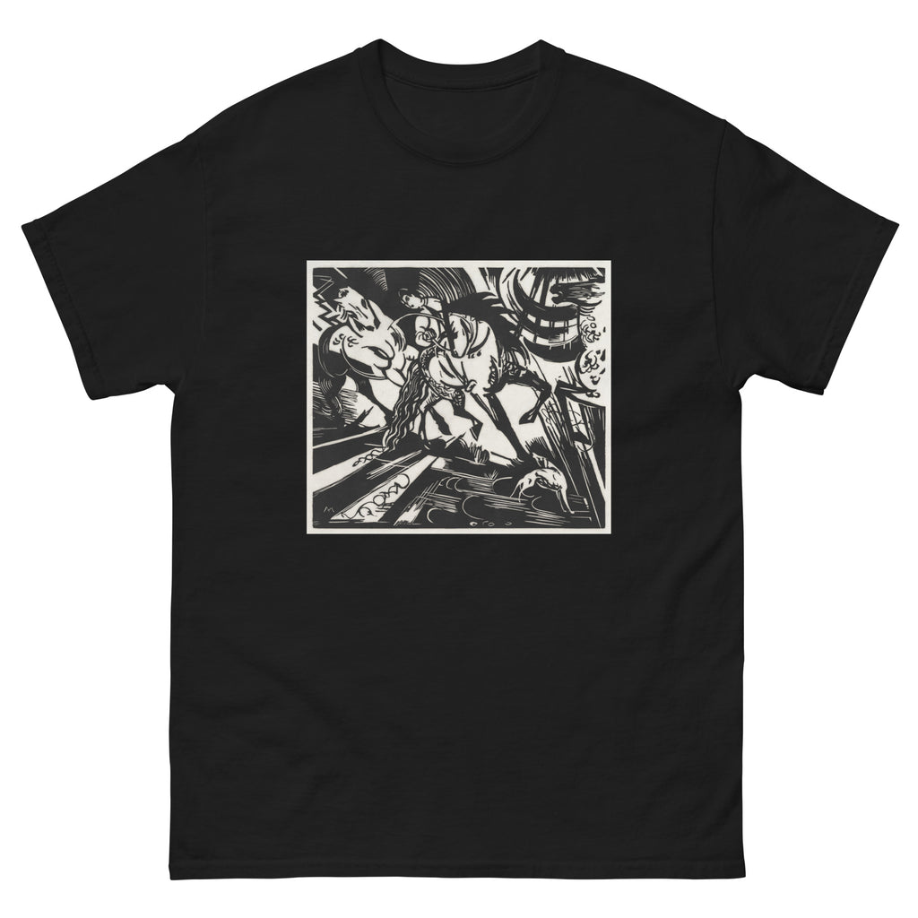 Black T-shirt The Riding School Print Essential
