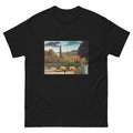 Black T-shirt Henri Rousseau Seine And Eiffel-Tower In The Sunset Famous Painting Essential
